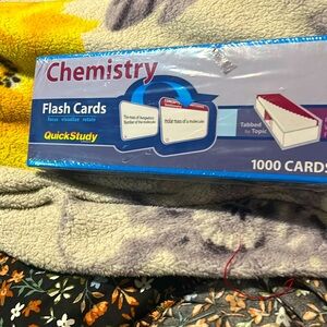 Chemistry flash card .  Brand new.